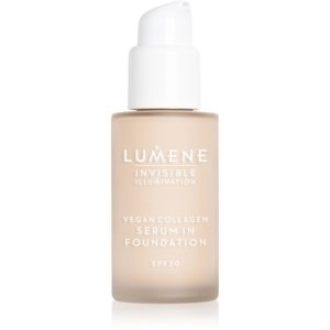 Lumene Invisible Illumination Vegan Collagen Serum in Foundation make-up cu textura usoara cu efect de nutritiv SPF 30 00 30 ml-ro