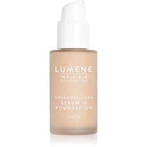 Lumene Invisible Illumination Vegan Collagen Serum in Foundation make-up cu textura usoara cu efect de nutritiv SPF 30 1.5 30 ml-ro