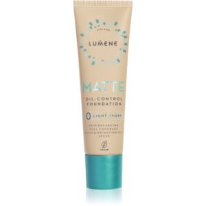 Lumene Matte Oil-Control machiaj cu efect matifiant SPF 20 culoare 0 Light Ivory 30 ml-Țena