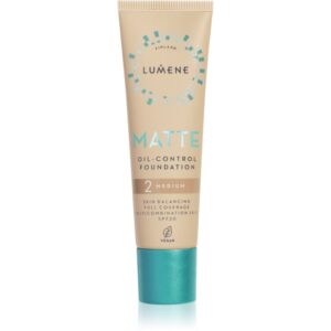 Lumene Matte Oil-Control machiaj cu efect matifiant SPF 20 culoare 2 Soft Honey / Medium 30 ml-Țena