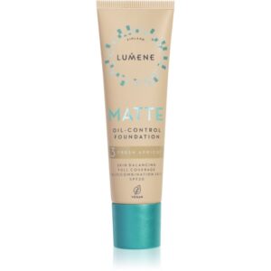 Lumene Matte Oil-Control machiaj cu efect matifiant SPF 20 culoare 3 Fresh Apricot 30 ml-Țena