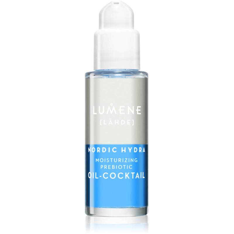 Lumene Nordic Hydra [LÄHDE] Moisturizing Prebiotic Oil-Cocktail ser bifazic pentru pielea uscata si deshidratata 30 ml-Țena