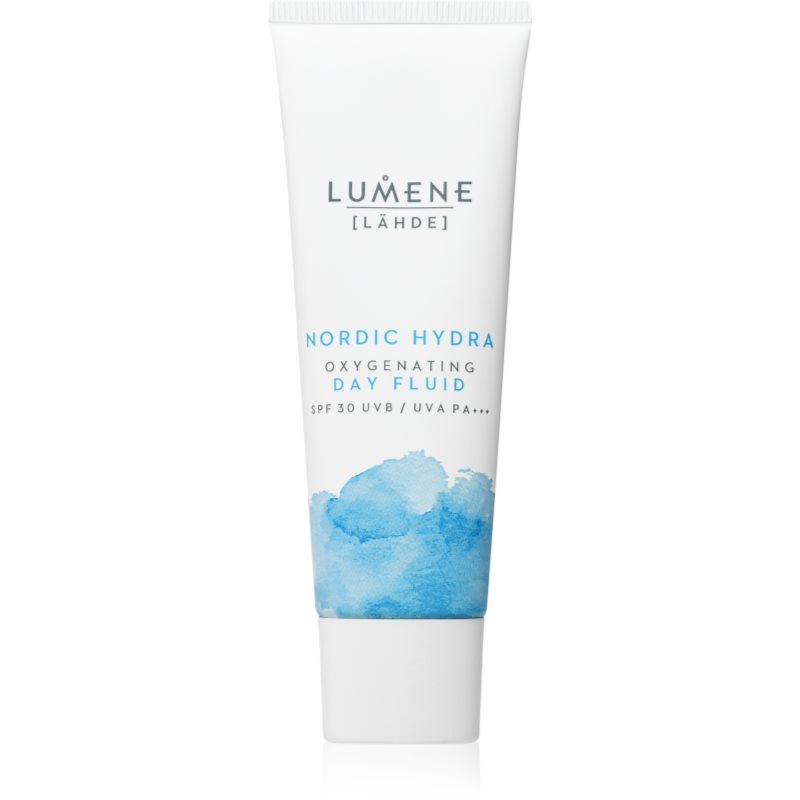 Lumene Nordic Hydra [LÄHDE] Oxygenating Day Fluid loțiune protectoare hidratantă SPF 30 50 ml-Țena