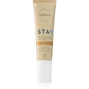 Lumene Stay Weightless machiaj lichid cu un finisaj mat SPF 30 culoare 4 Tan 30 ml-Țena