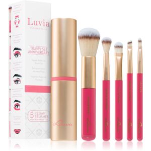 Luvia Cosmetics Prime Vegan Anniversary set de pensule cu husă calatorii-Țena