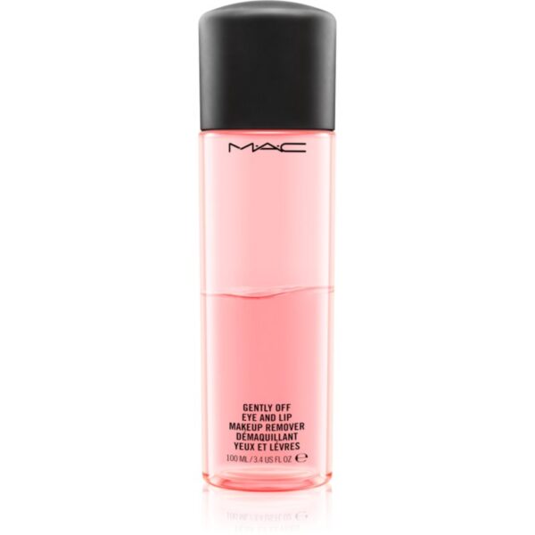 MAC Cosmetics Gently Off Eye and Lip Makeup Remover două faze pentru îndepărtarea machiajului de pe ochi și buze 100 ml-Țena