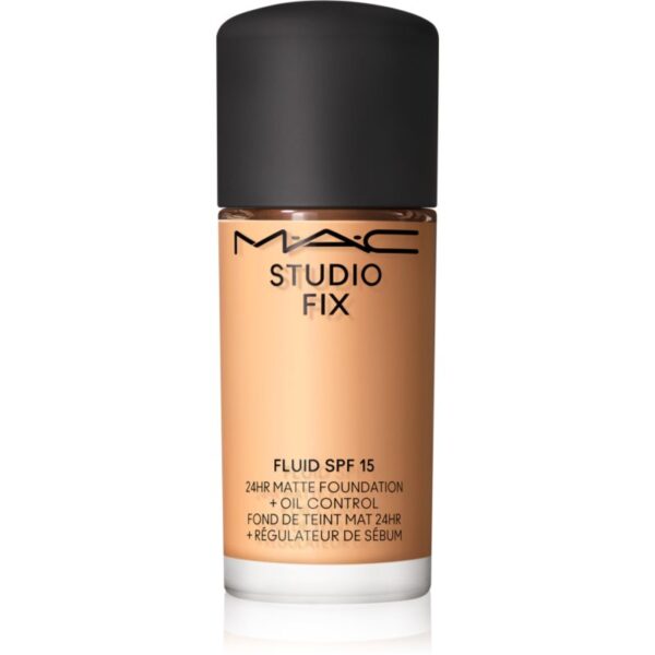 MAC Cosmetics Mini Studio Fix Fluid SPF 15 24HR Matte Foundation + Oil Control machiaj cu efect matifiant SPF 15 culoare NC20 15 ml-Țena