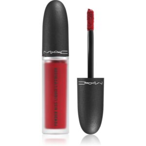 MAC Cosmetics Powder Kiss Liquid Lipcolour ruj lichid mat culoare Haute Pants 5 ml-Țena