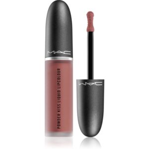 MAC Cosmetics Powder Kiss Liquid Lipcolour ruj lichid mat culoare Over the Taupe 5 ml-Țena