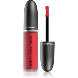 MAC Cosmetics Powder Kiss Liquid Lipcolour ruj lichid mat culoare Ruby Boo 5 ml-ro