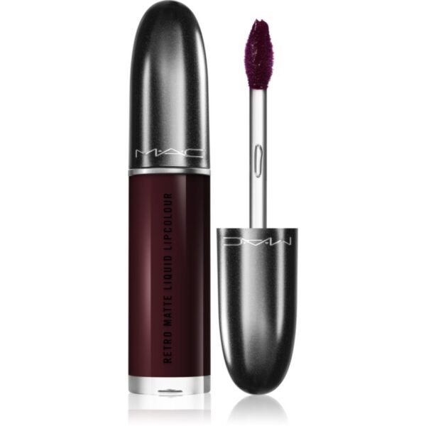 MAC Cosmetics Retro Matte Liquid Lipcolour ruj lichid mat culoare High Drama 5 ml-ro