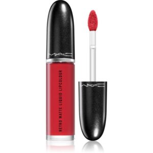 MAC Cosmetics Retro Matte Liquid Lipcolour ruj lichid mat culoare Ruby Phew! 5 ml-Țena
