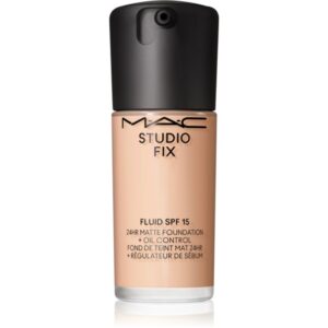 MAC Cosmetics Studio Fix Fluid SPF 15 24HR Matte Foundation + Oil Control machiaj cu efect matifiant SPF 15 culoare N4.5 30 ml-ro