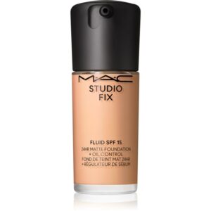 MAC Cosmetics Studio Fix Fluid SPF 15 24HR Matte Foundation + Oil Control machiaj cu efect matifiant SPF 15 culoare N6 30 ml-ro