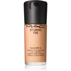 MAC Cosmetics Studio Fix Fluid SPF 15 24HR Matte Foundation + Oil Control machiaj cu efect matifiant SPF 15 culoare N6.5 30 ml-ro