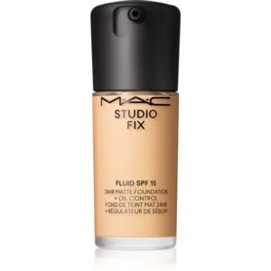 MAC Cosmetics Studio Fix Fluid SPF 15 24HR Matte Foundation + Oil Control machiaj cu efect matifiant SPF 15 culoare NC15 30 ml-ro