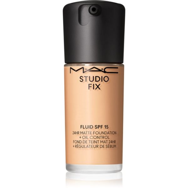 MAC Cosmetics Studio Fix Fluid SPF 15 24HR Matte Foundation + Oil Control machiaj cu efect matifiant SPF 15 culoare NC17 30 ml-ro