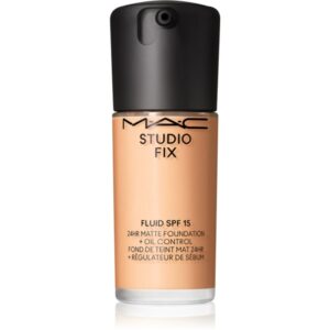 MAC Cosmetics Studio Fix Fluid SPF 15 24HR Matte Foundation + Oil Control machiaj cu efect matifiant SPF 15 culoare NC18 30 ml-ro