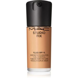 MAC Cosmetics Studio Fix Fluid SPF 15 24HR Matte Foundation + Oil Control machiaj cu efect matifiant SPF 15 culoare NC37 30 ml-ro