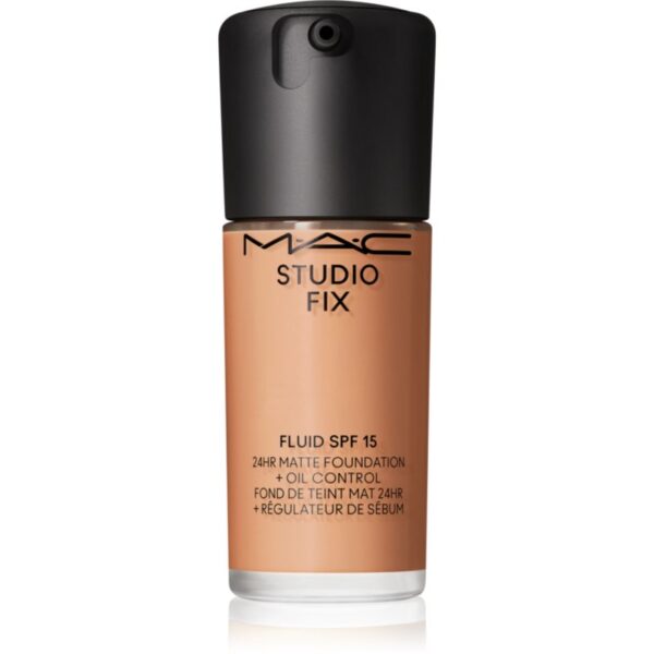 MAC Cosmetics Studio Fix Fluid SPF 15 24HR Matte Foundation + Oil Control machiaj cu efect matifiant SPF 15 culoare NC44 30 ml-ro