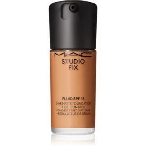 MAC Cosmetics Studio Fix Fluid SPF 15 24HR Matte Foundation + Oil Control machiaj cu efect matifiant SPF 15 culoare NC45 30 ml-ro