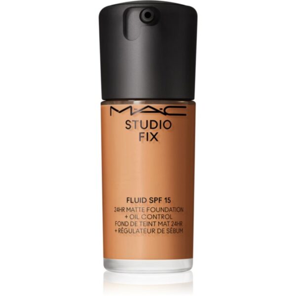 MAC Cosmetics Studio Fix Fluid SPF 15 24HR Matte Foundation + Oil Control machiaj cu efect matifiant SPF 15 culoare NC45 30 ml-ro