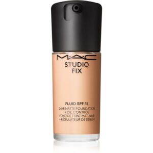 MAC Cosmetics Studio Fix Fluid SPF 15 24HR Matte Foundation + Oil Control machiaj cu efect matifiant SPF 15 culoare NW13 30 ml-ro