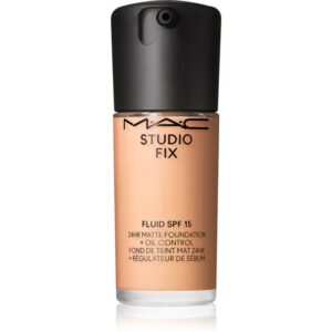 MAC Cosmetics Studio Fix Fluid SPF 15 24HR Matte Foundation + Oil Control machiaj cu efect matifiant SPF 15 culoare NW20 30 ml-ro