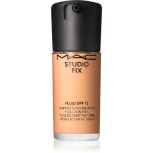 MAC Cosmetics Studio Fix Fluid SPF 15 24HR Matte Foundation + Oil Control machiaj cu efect matifiant SPF 15 culoare NW22 30 ml-ro