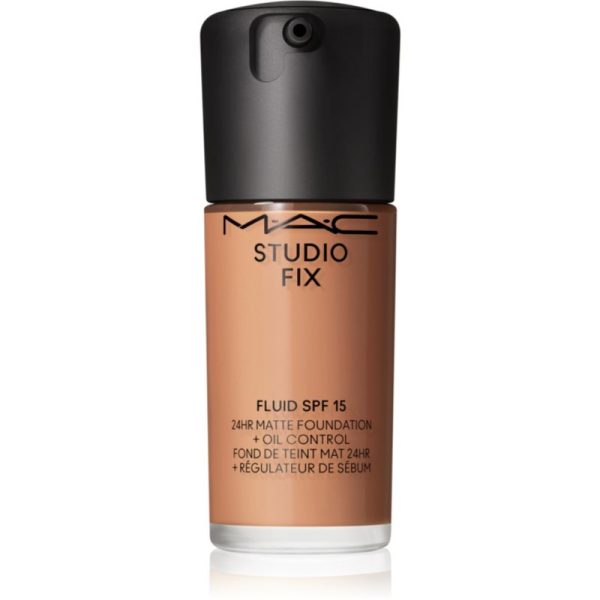 MAC Cosmetics Studio Fix Fluid SPF 15 24HR Matte Foundation + Oil Control machiaj cu efect matifiant SPF 15 culoare NW30 30 ml-Țena