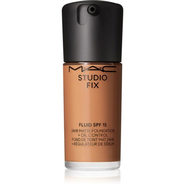 MAC Cosmetics Studio Fix Fluid SPF 15 24HR Matte Foundation + Oil Control machiaj cu efect matifiant SPF 15 culoare NW35 30 ml-ro