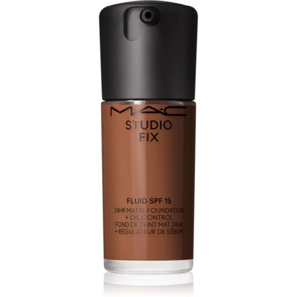 MAC Cosmetics Studio Fix Fluid SPF 15 24HR Matte Foundation + Oil Control machiaj cu efect matifiant SPF 15 culoare NW53 30 ml-ro