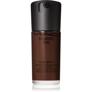 MAC Cosmetics Studio Fix Fluid SPF 15 24HR Matte Foundation + Oil Control machiaj cu efect matifiant SPF 15 culoare NW57 30 ml-ro