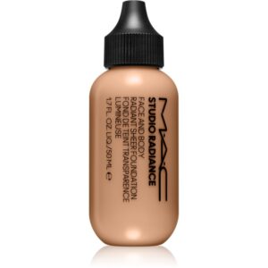 MAC Cosmetics Studio Radiance Face and Body Radiant Sheer Foundation machiaj cu acoperire ușoară pentru față și corp culoare N4 50 ml-ro