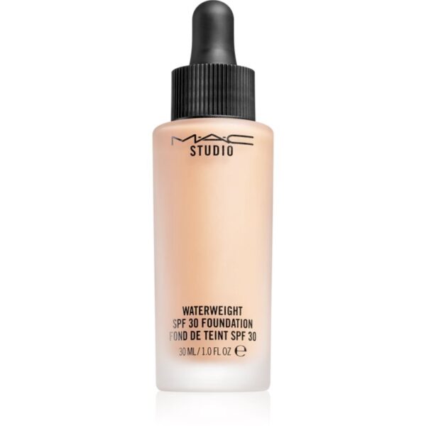MAC Cosmetics Studio Waterweight SPF 30 Foundation machiaj ușor de hidratare SPF 30 culoare NW 15 30 ml-Țena