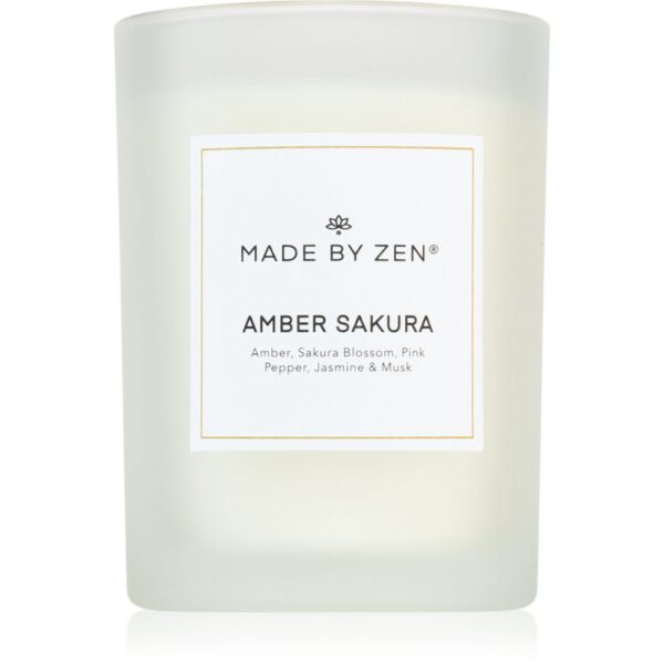 MADE BY ZEN Amber Sakura lumânare parfumată 250 g-ro