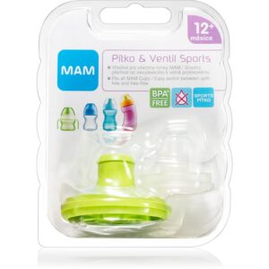 MAM Baby Bottles Spout & Valve Sports set pentru copii 12m+ 1 buc-ro