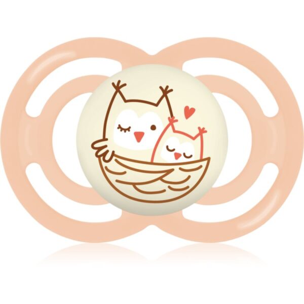 MAM Perfect Nights 6+ months suzetă pentru noapte Pink Owl 1 buc-ro