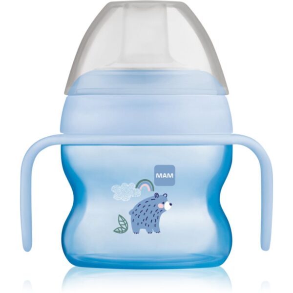 MAM Starter Cup cană pentru antrenament cu mânere Blue 150 ml-ro