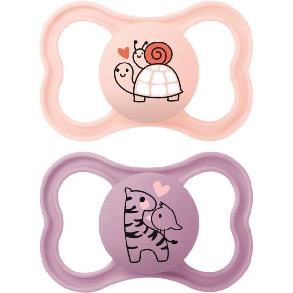 MAM Supreme Double Box 6+ months suzetă Pink/Purple 2 buc-ro