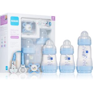 MAM Welcome to the World Blue set cadou pentru bebeluși-ro