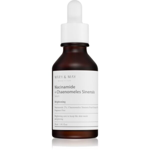 MARY & MAY Niacinamide + Chaenomeles Sinensis ser regenerant si iluminator reface bariera protectoare a pielii 30 ml-ro