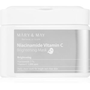 MARY & MAY Niacinamide Vitamin C Brightening Mask set de măști textile pentru o piele mai luminoasa 30 buc-ro