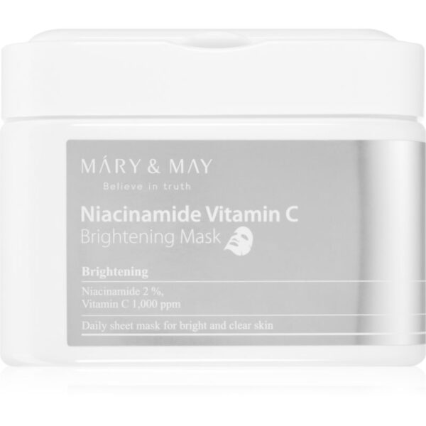 MARY & MAY Niacinamide Vitamin C Brightening Mask set de măști textile pentru o piele mai luminoasa 30 buc-ro