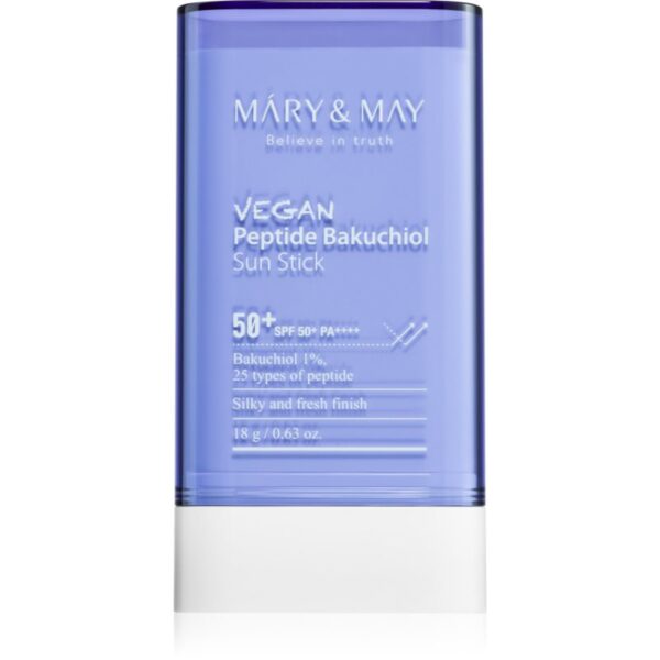 MARY & MAY Peptide Bakuchiol Sun Stick baton cu protectie solara cu efect antirid SPF 50+ 18 g-Țena