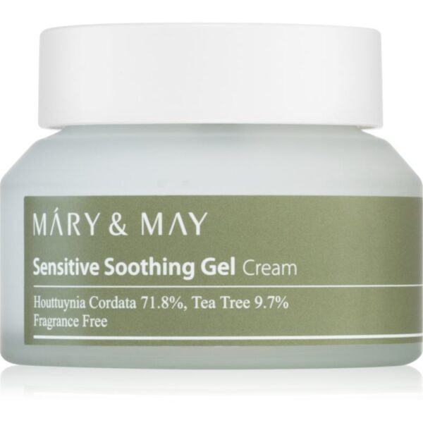 MARY & MAY Sensitive Soothing Gel Cream crema gel hidratanta cu textura usoara pentru a calma si intari pielea sensibila 70 g-ro