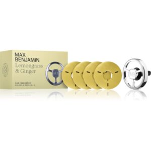 MAX Benjamin Lemongrass & Ginger parfum pentru masina set cadou-ro