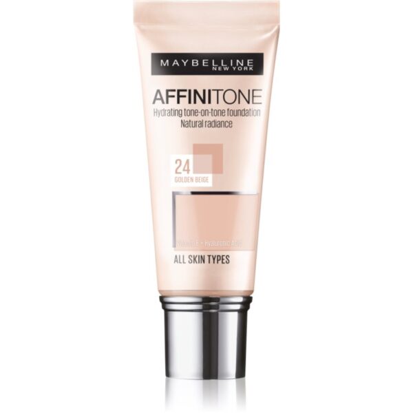 MAYBELLINE NEW YORK Affinitone make up hidratant culoare 24 Golden Beige 30 ml-Țena
