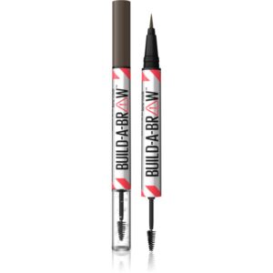 MAYBELLINE NEW YORK Build-A-Brow creion dermatograf cu două capete pentru sprâncene pentru fixare și formă culoare 262 Black Brown 1 buc-Țena