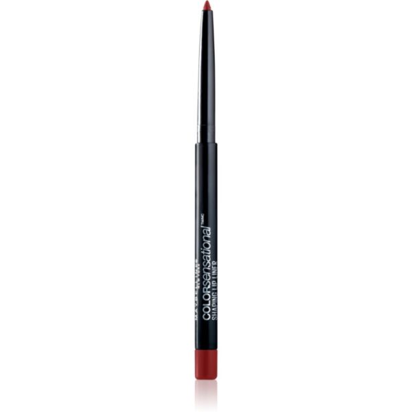 MAYBELLINE NEW YORK Color Sensational Shaping Lip Liner creion contur pentru buze cu ascutitoare culoare 90 Brick Red 1.2 g-ro
